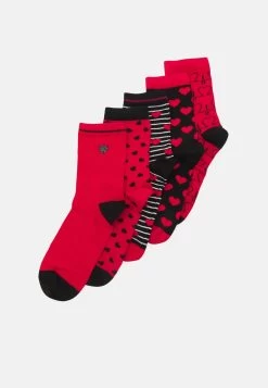 Anna Field 5 Pack - Sokker - Red/Black