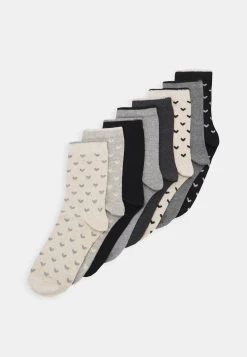 Anna Field Heart Ankle 8 Pack - Sokker - Black/Grey