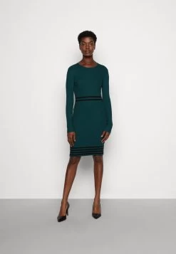 Anna Field Strikket Kjole - Dark Green/Black