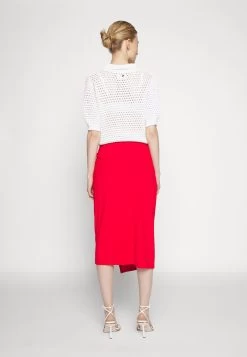 Anna Field Front Knot Midi Skirt - Blyantskjørt - Red -Anna Field 2394618cacfd4cef90fe83c7e4782e61