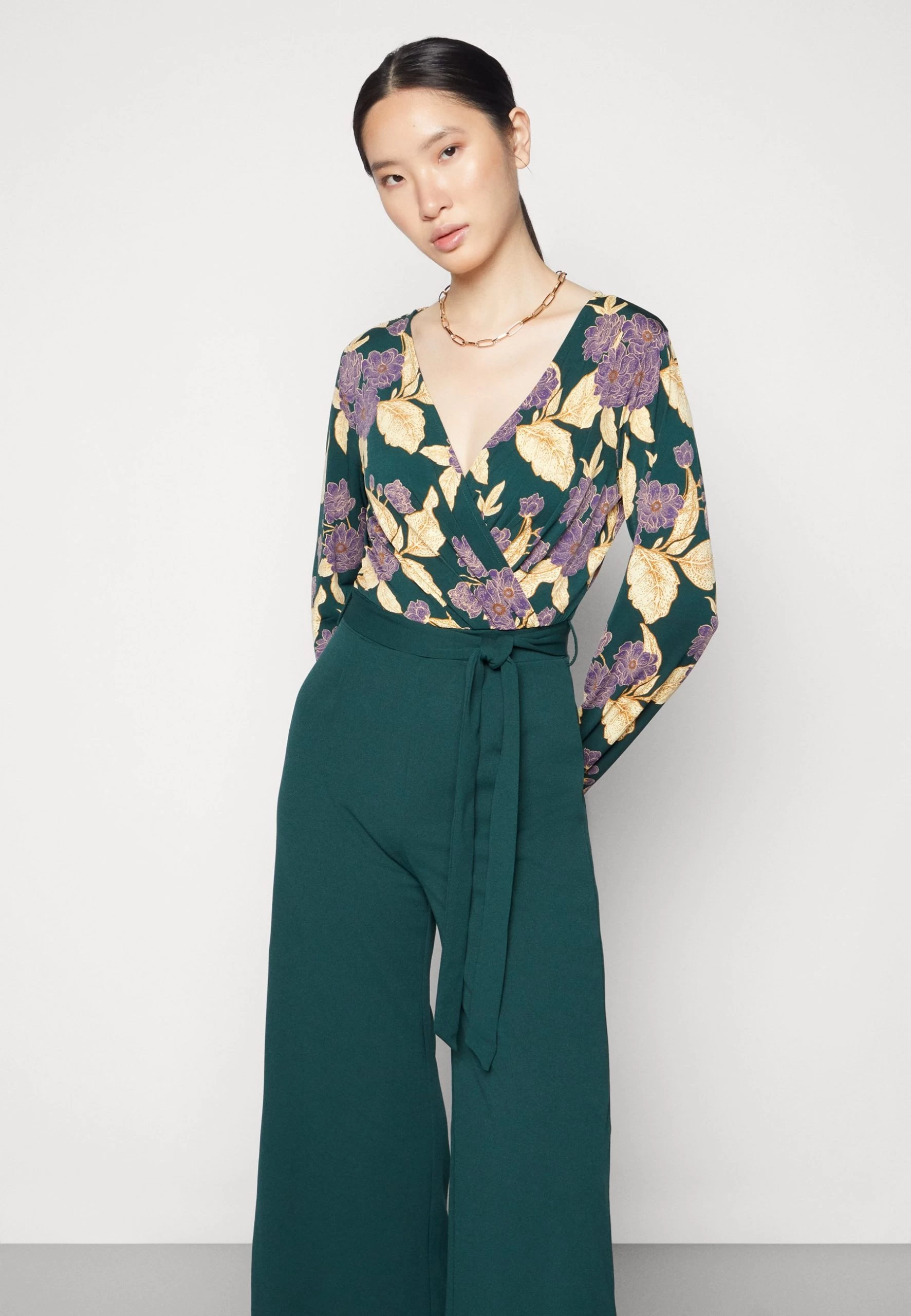 Anna Field Jumpsuit - Dark Green/Yellow 6 Anna Field Jumpsuit - Dark Green/Yellow - Bilde 4
