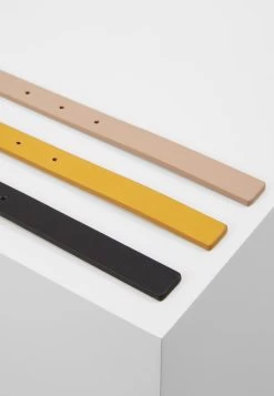 Anna Field 3 Pack - Midjebelte - Black/Yellow/Taup -Anna Field 32bda4e02b00493ba900a2850980ed28