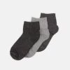 Anna Field Lurex Socks 3 Pack - Sokker - Grey/Black -Anna Field 3a9a8570f02344c6a4aefc39406ada84