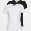 Anna Field 2 Pack - T-Shirts - White/Black -Anna Field 43c6ecf930ec4d3bbf6741626656699c