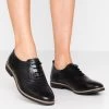 Anna Field Leather- Snøresko - Black -Anna Field 52df2207778147c68941208ad6fbbdf9