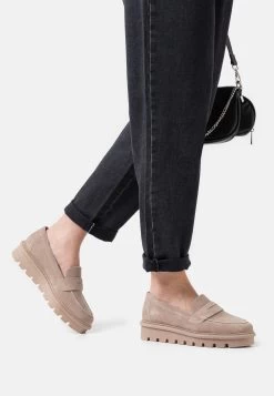 Comfort Leather - Slippers - Taupe