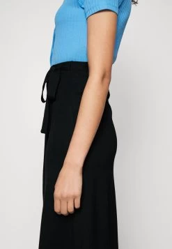 Anna Field Basic Wrap Over Midi Skirt- A-Line Skjørt - Black -Anna Field 803d7cd6783d444c9f967014797606fc