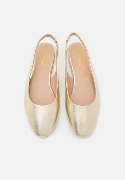 Anna Field Leather - Ballerina Med Hælstøtte - Gold -Anna Field 8264fb59b1a34625b6fdbc902240be21