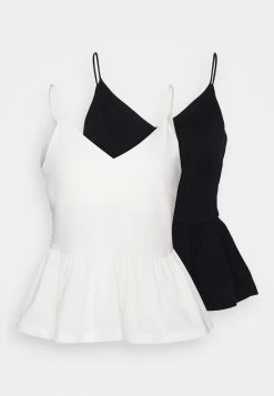 Petite 2Pack- Bluse - Black/ White -Anna Field 86be941200074af281958dcb1a7a45a0