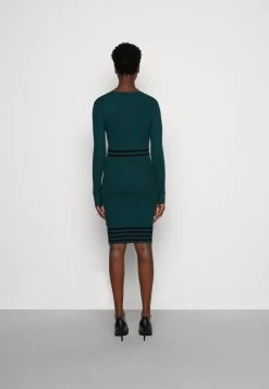 Anna Field Strikket Kjole - Dark Green/Black -Anna Field 875a2fb5e5784659b9e6962454d8a6c2