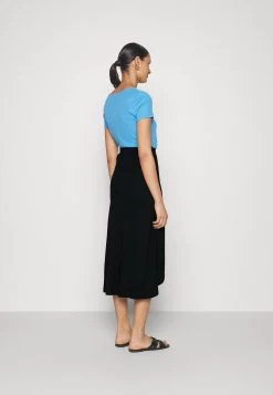 Anna Field Basic Wrap Over Midi Skirt- A-Line Skjørt - Black -Anna Field 9580a1d9a4ef4a1194e83a5999c45651