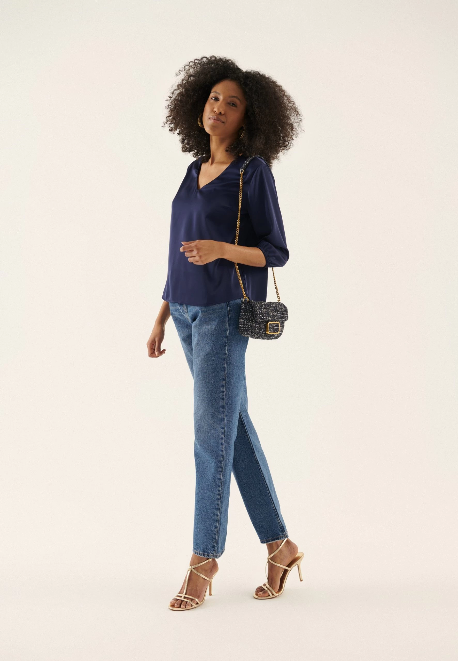 Anna Field Bluse - Dark Blue 4 Anna Field Bluse - Dark Blue - Bilde 2