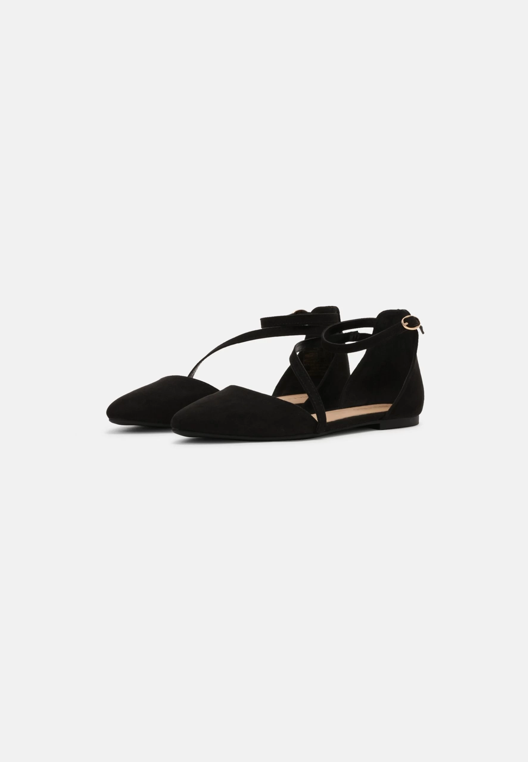 Ballerina Med Reim - Black 5 Ballerina Med Reim - Black - Bilde 3
