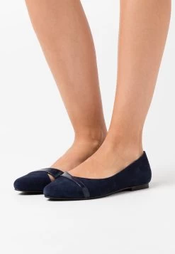 Anna Field Leather- Ballerina - Dark Blue
