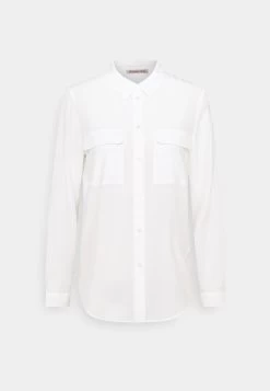 Anna Field Basic Blouse With Front Pockets - Skjorte - Offwhite -Anna Field de3c89d9a03c44d697e93a88152dd3de