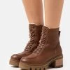 Anna Field Leather Winter Bootie - Vinterstøvler - Cognac -Anna Field e8e13b468f73480a932084fe2dc5115d