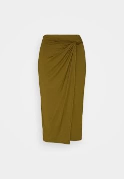 Anna Field Front Knot Midi Skirt - Blyantskjørt - Khaki -Anna Field f1bd396162034cf88007b332d4b9f049