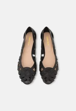 Anna Field Leather - Ballerina Med Åpen Front - Black -Anna Field f21e6140d2db44888c0ce45862efd021