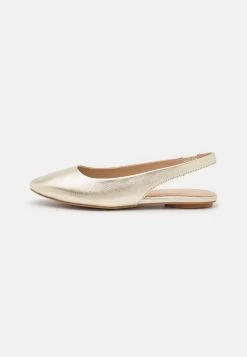 Anna Field Leather - Ballerina Med Hælstøtte - Gold -Anna Field f50f74cf6ee44d9b8d5431fe9b122318