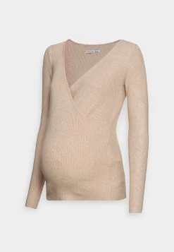 Strikkegenser - Sand