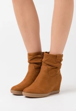 Anna Field Winter Boot - Kilestøvletter - Cognac